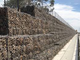 Khu vực thi công rọ đá